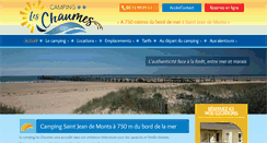 Desktop Screenshot of campingleschaumes.com